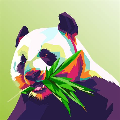 Pop Art Panda Illustration 4663145 Vector Art At Vecteezy