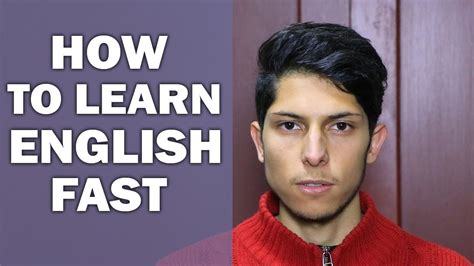 How To Learn English Quickly Youtube