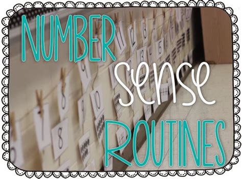 Number Sense Routines Freebies Included Little Minds At Work