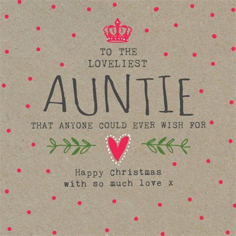 Loveliest Auntie Cards Greeting Cards Christmas Cards