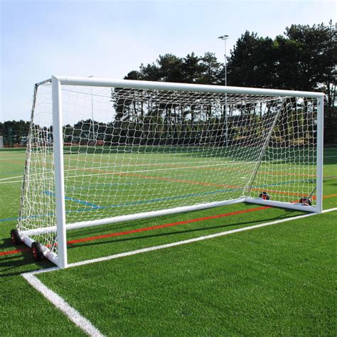 Wheeled 16x7 Football Goal Package 9v9 Freestanding Aluminium