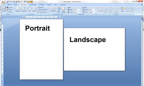 How To Change Page Layout To Landscape In Portrait Ms Word