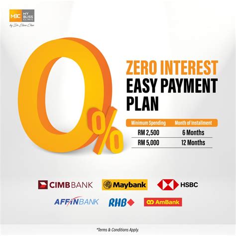 0 Interest Easy Payment Plan My Bliss Clinic