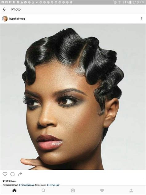 Hairstyles Women Party Finger Waves 1920s Finger Wave Updo Hairstyle In