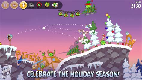 Angry Birds Seasons New Christmas Update Adds New Levels Touch Tap Play