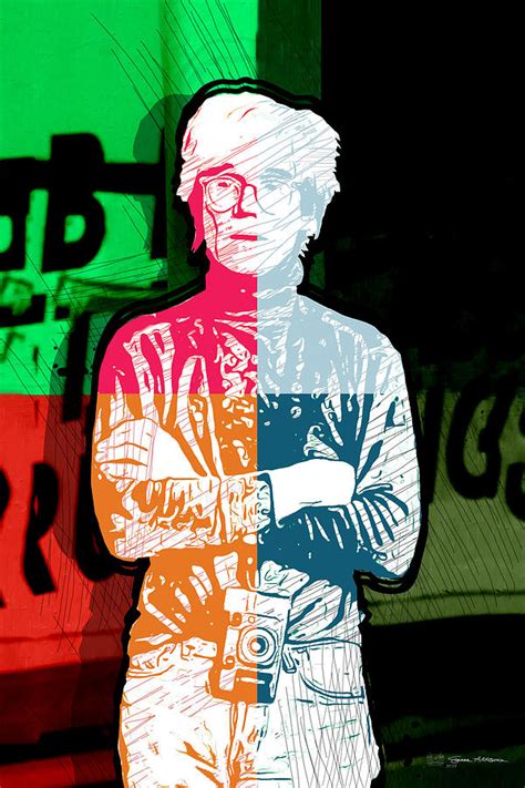 Andy Warhol With Camera Tribute No 3 Digital Art By Serge Averbukh