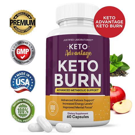 Keto Burn Keto Advantage Pills Advanced Ketogenic Supplement Includes