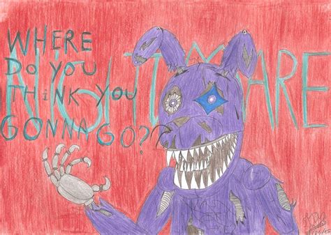 Fnaf 4 Nightmare Bonnie By Creeperaptor40 On Deviantart