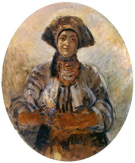 Ukrainian Woman Painting Jacek Malczewski Oil Paintings
