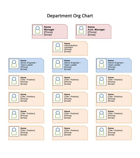 20 Organizational Chart Templates Examples Excel Images