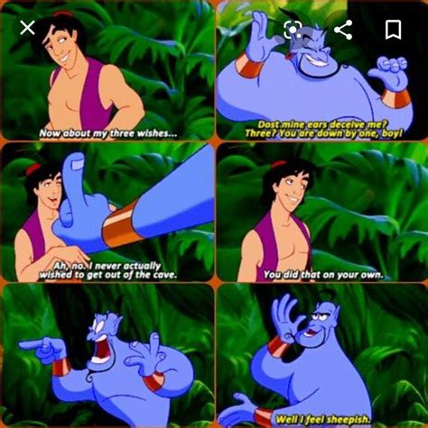 Pin By Deed Roinson On Aladdin In Funny Disney Memes Disney Movie Quotes Disney Jokes