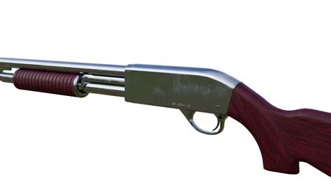 3d Model Pump Shotgun Vr Ar Low Poly Cgtrader