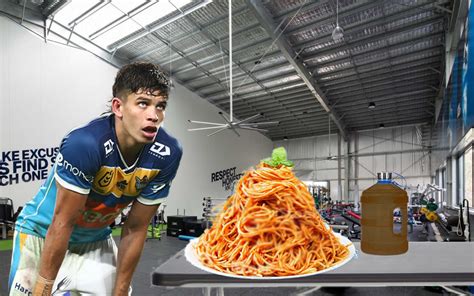 Jayden Campbell Begins 2022 Off Season With 15 Kilogram Pasta Dish And 3 7 Litre Protein Shake