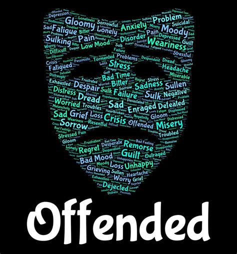 Free Stock Photo Of Offended Word Represents Put Out And Affronted