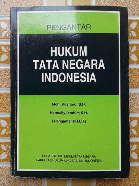 Jual Pengantar Hukum Tata Negara Indonesia Moh Kusnardi S H