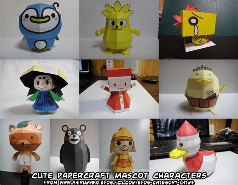 Ninjatoes Papercraft Weblog Cute Papercraft Japanese Mascot Characters