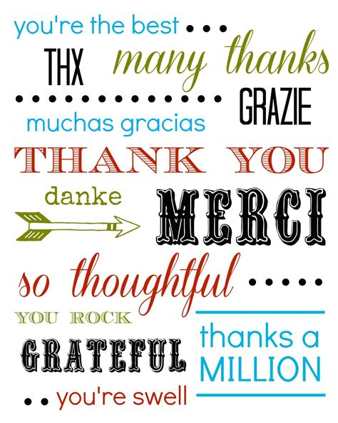 Printable Thank You Quotes Quotesgram