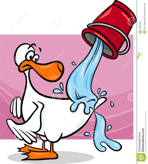 If they are under a heat lamp back it up some. Water Off A Ducks Back Cartoon Royalty Free Stock Images - Image: 36345959