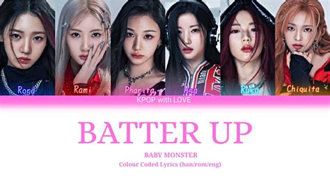 BABY MONSTER BATTER UP Colour Coded Lyrics Han Rom Eng YouTube