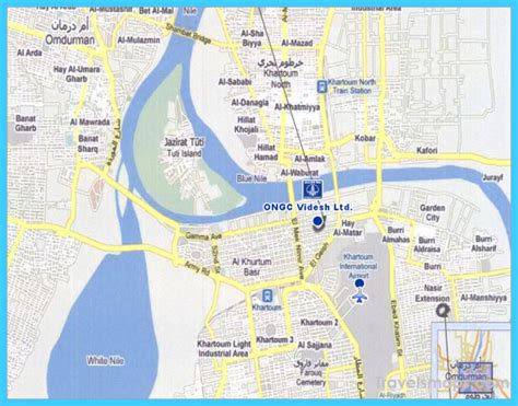 Information about sudan religious nationalism: Map of Khartoum - TravelsMaps.Com