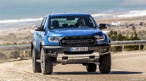 2019 Ford Ranger Raptor Color Performance Blue Front Caricos