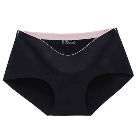 female panties seamless ice silk safety pants casual women s solid color summer panties mid