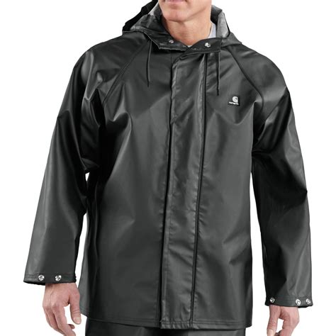 Carhartt Lightweight Pvc Rain Coat Waterproof For Men