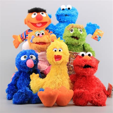 7style Sesame Street Elmo Bigbird Oscar Zoe Ernie Grover Plush Toys