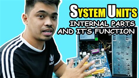 Internal Parts Of A System Unit And Its Function Youtube