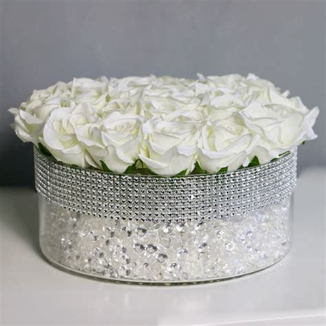 What Is More Elegant Than A Stunning White Rose Arrangement In A