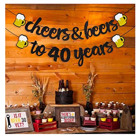 Cheers And Beers Banner 40th Birthday 30th Party Banner Beer Etsy