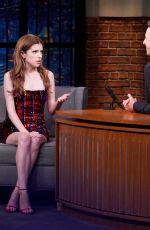 Anna Kendrick At Late Night With Seth Meyers In New York