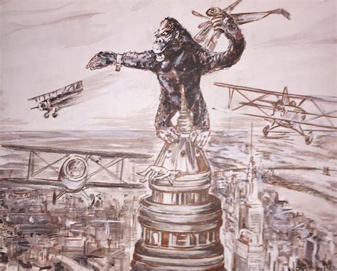 Some concept art and sculpts for king kong (2005) and a few of my illustrations from the supporting book the world of kong: King Kong - Atop The Empire State Building Painting by ...