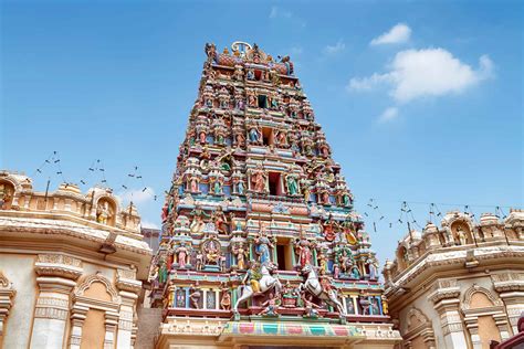 The intricate architecture of the temple serves as the primary point of interest for photography lovers. Detail of Sri Mahamariamman Temple, The oldest Hindu ...