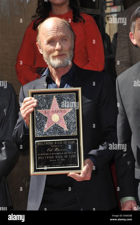 los angeles ca march 13 2015 actor ed harris on hollywood boulevard where he was honored