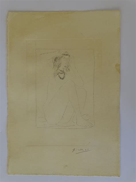 Bid Now Pablo Picasso Gravure Hand Signed Invalid Date Cet