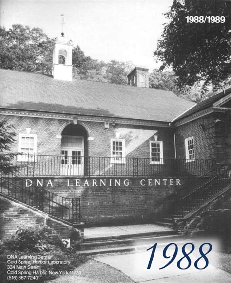 Dnalc History In Annual Reports Cshl Dna Learning Center