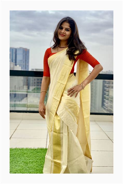 It is also called 'kaili'. Kerala mundu and veshty with sequins work silk blouse ...