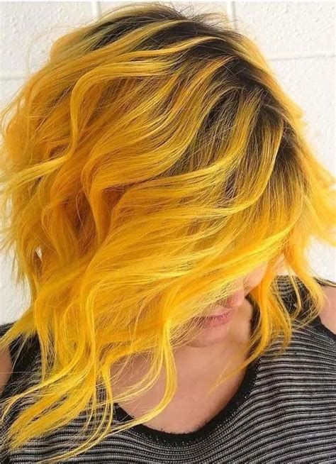 47 Vivids Hair Color Ideas Worth Trying Yellow Hair Color Long Hair Styles
