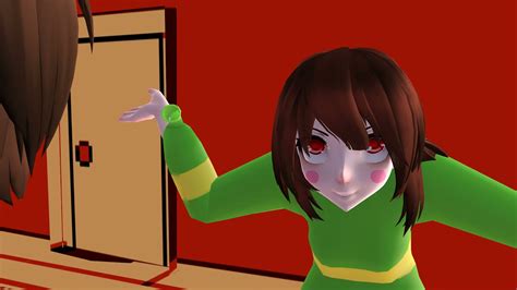 Mmd Undertale Street Rules Frisk And Chara Youtube