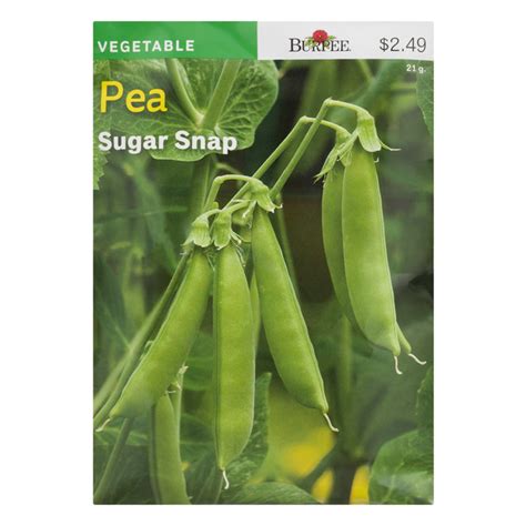 Save On Burpee Vegetable Sugar Snap Peas Seeds Order Online Delivery