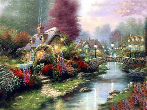 Thomas Kinkade Page Another Collection Of Kinkades Master Pieces