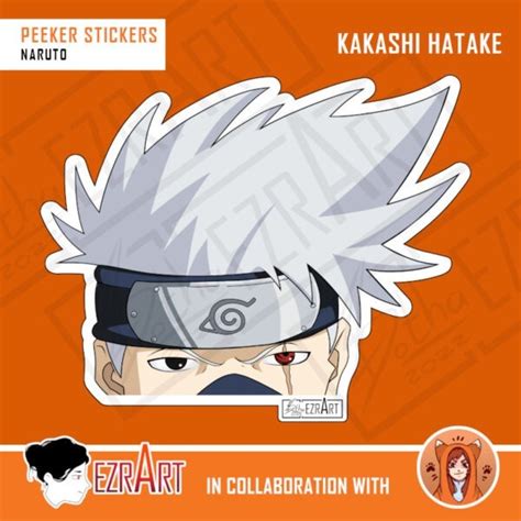 Peeker Sticker Naruto Kakashi Hatake The Engrave Slave