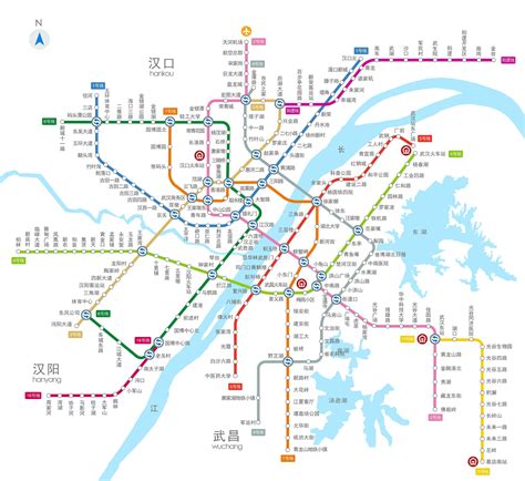 Wuhan Metro Map Subway Lines Rail Transit Map 2024