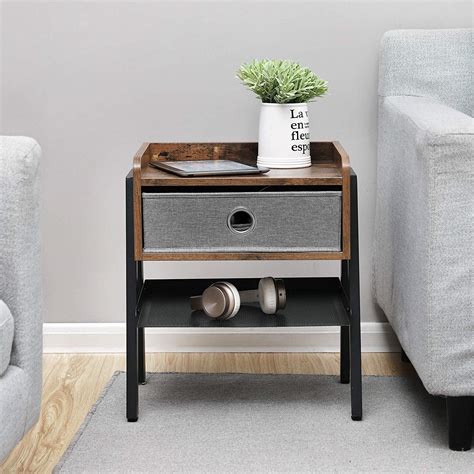 Find accent and side tables at great value on athome.com, and buy them at your local at home store. SONGMICS Vintage Nightstand, End Table with Metal Shelf ...