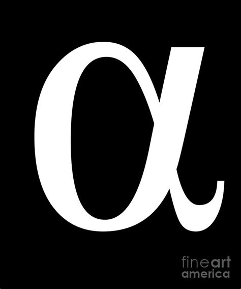 Alpha Greek Letter Symbol
