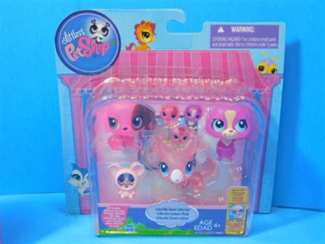 Littlest Pet Shop Colorfully Sweet Collection Pink 3177 3179 3181