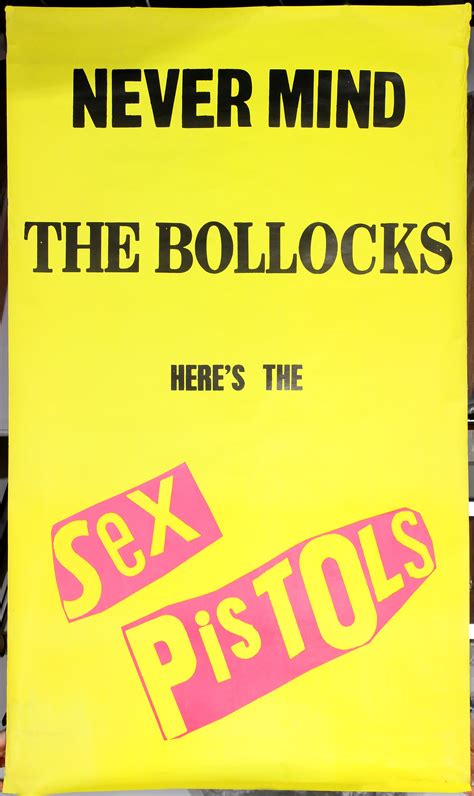 Music Advertising Poster Never Mind The Bollocks Heres The Sex