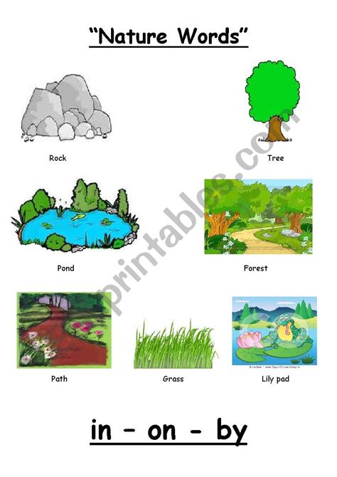 Nature Vocabulary English Esl Worksheets For Distance Learning And