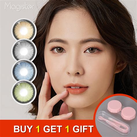 Magister Pair Color Contact Lenses For Eyes Natural Brown Lenses